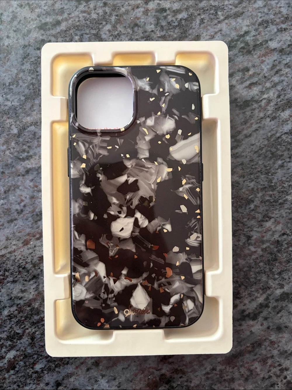 Sonix Black Gray Gold Galaxy Tortoise MagSafe Phone Case - iPhone 14/13
